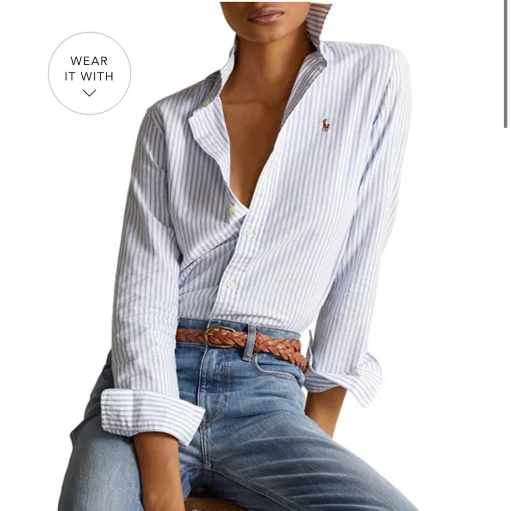 Polo Ralph Lauren Striped Button Down Oxford Shirt